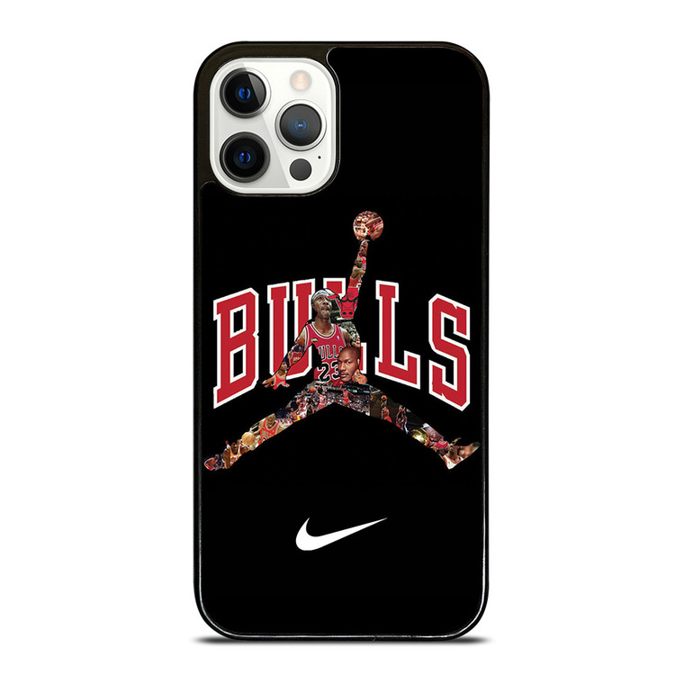 CHICAGO BULLS MICHAEL JORDAN JUMP NIKE iPhone 12 Pro Case Cover