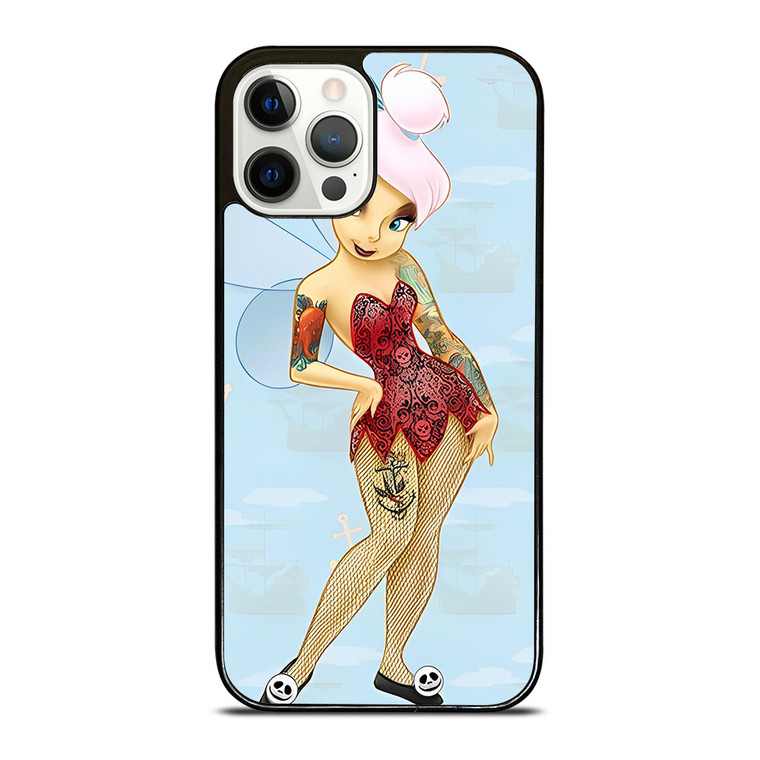 DISNEY TINKERBELL GOTHIC TATOOED CARTOON iPhone 12 Pro Case Cover