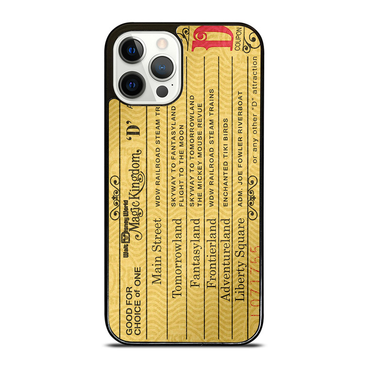 DISNEY WORLD TICKET iPhone 12 Pro Case Cover