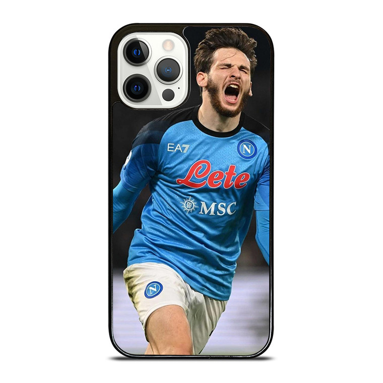 KHVICHA KVARATSKHELIA NAPOLI FOOTBALL iPhone 12 Pro Case Cover
