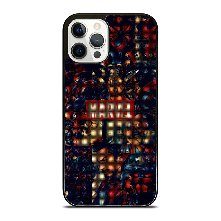 MARVEL COMICS HALFTONE COLLAGE iPhone 12 Pro Case Cover