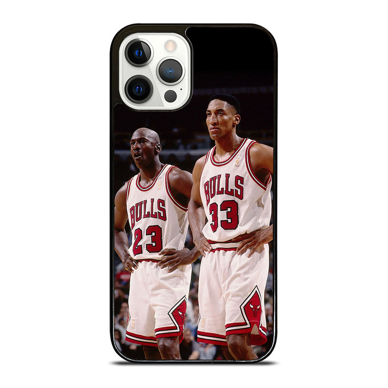MICHAEL JORDAN X SCOTTIE PIPPEN CHICAGO BULLS iPhone 12 Pro Case Cover