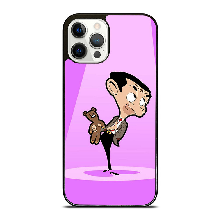 MR BEAN AND TEDDY BEAR CARTOON iPhone 12 Pro Case Cover