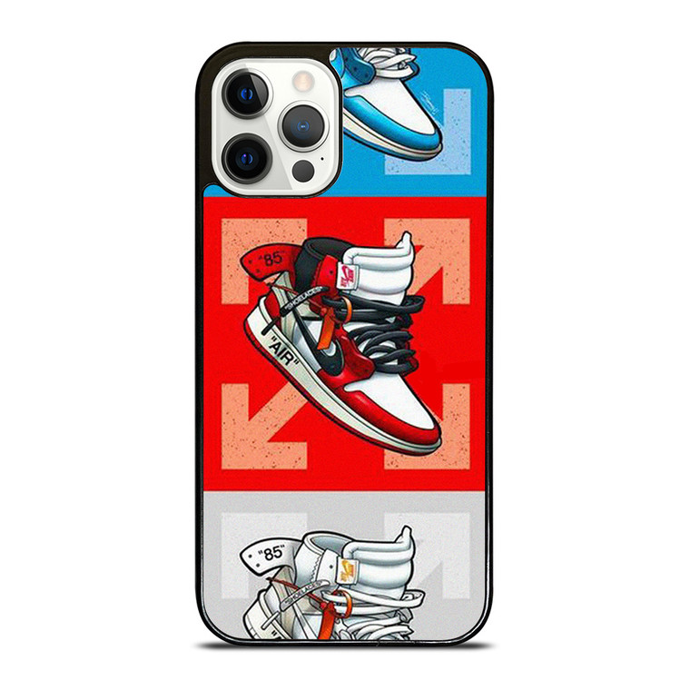 NIKE AIR JORDAN OFF WHITE SNEAKERS VECTOR iPhone 12 Pro Case Cover NIKE AIR JORDAN OFF WHITE SNEAKERS VECTOR iPhone 12 Pro Case Cover