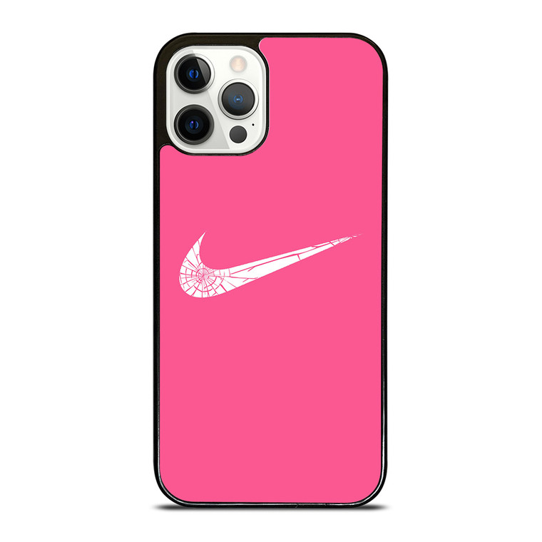 NIKE PINK BROKEN LOGO iPhone 12 Pro Case Cover NIKE PINK BROKEN LOGO iPhone 12 Pro Case Cover