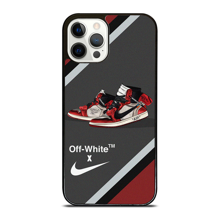 NIKE SWOOSH AIR JORDAN HIGH OFF WHITE iPhone 12 Pro Case Cover
