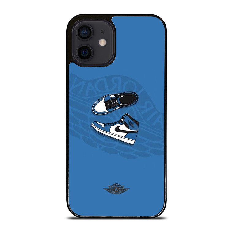 AIR JORDAN 1 SNEAKERS BLUE  iPhone 12 Mini Case Cover