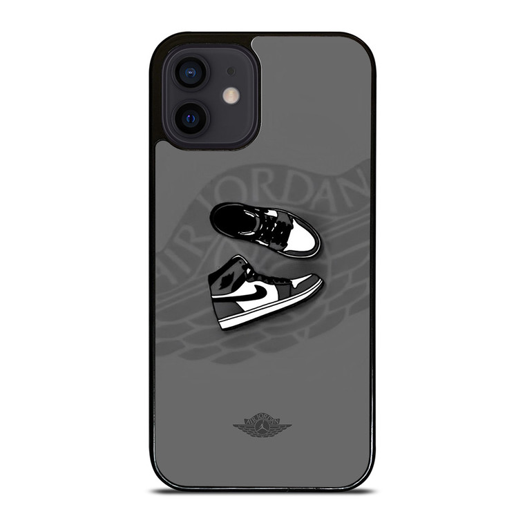 AIR JORDAN 1 SNEAKERS GREY  iPhone 12 Mini Case Cover AIR JORDAN 1 SNEAKERS GREY  iPhone 12 Mini Case Cover