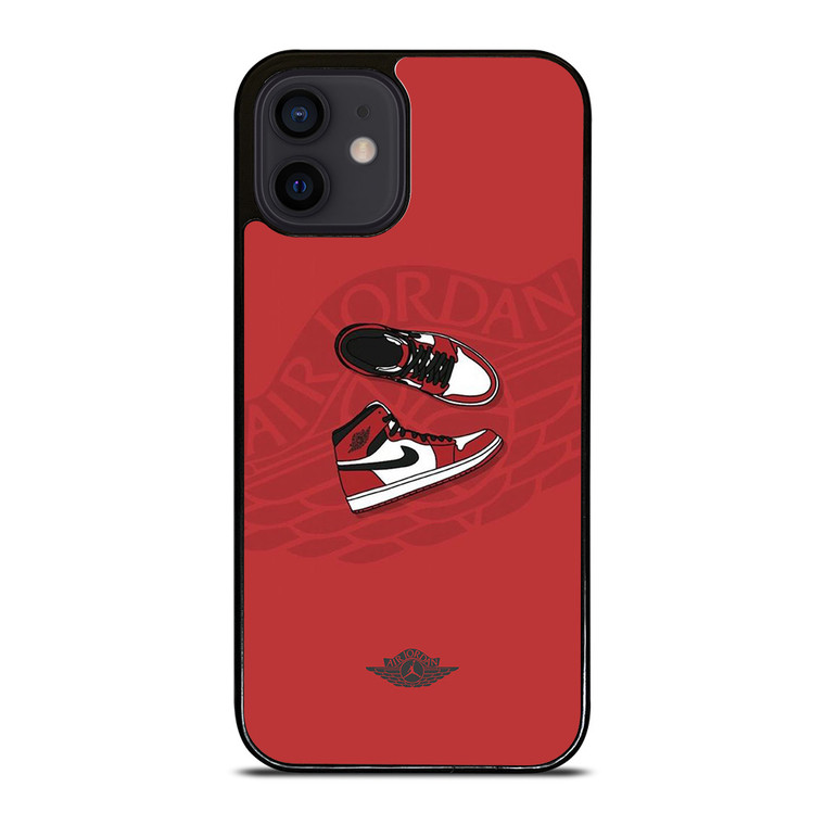 AIR JORDAN 1 SNEAKERS RED  iPhone 12 Mini Case Cover