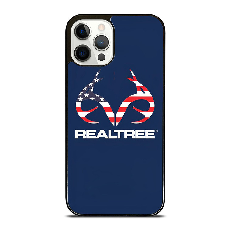 REALTREE USA FLAG LOGO iPhone 12 Pro Case Cover