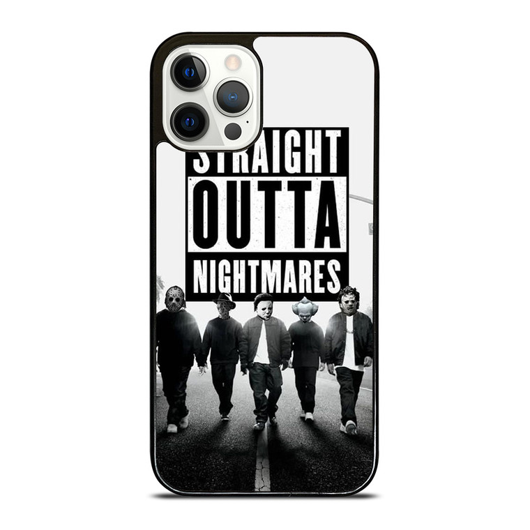 STRAIGHT OUTTA NIGHTMARES HORROR MOVIES CHARACTERS iPhone 12 Pro Case Cover