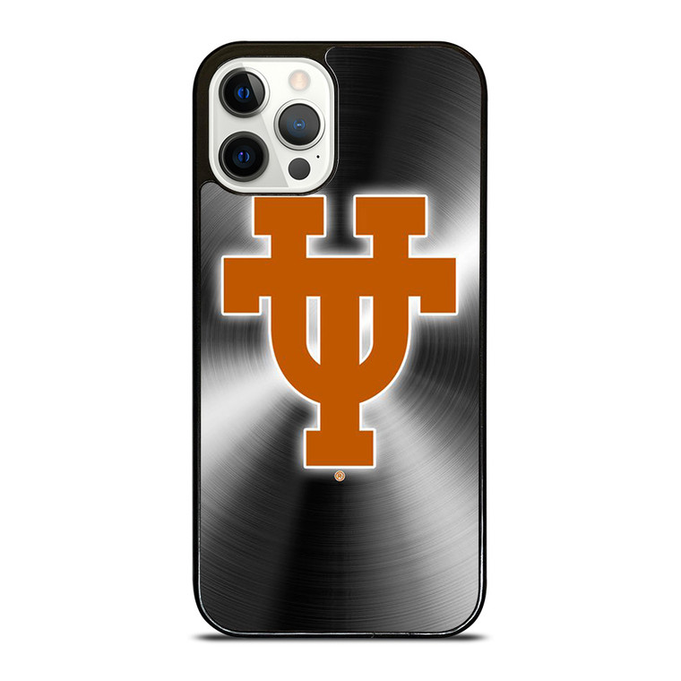 TEXAS LONGHORNS METAL LOGO iPhone 12 Pro Case Cover