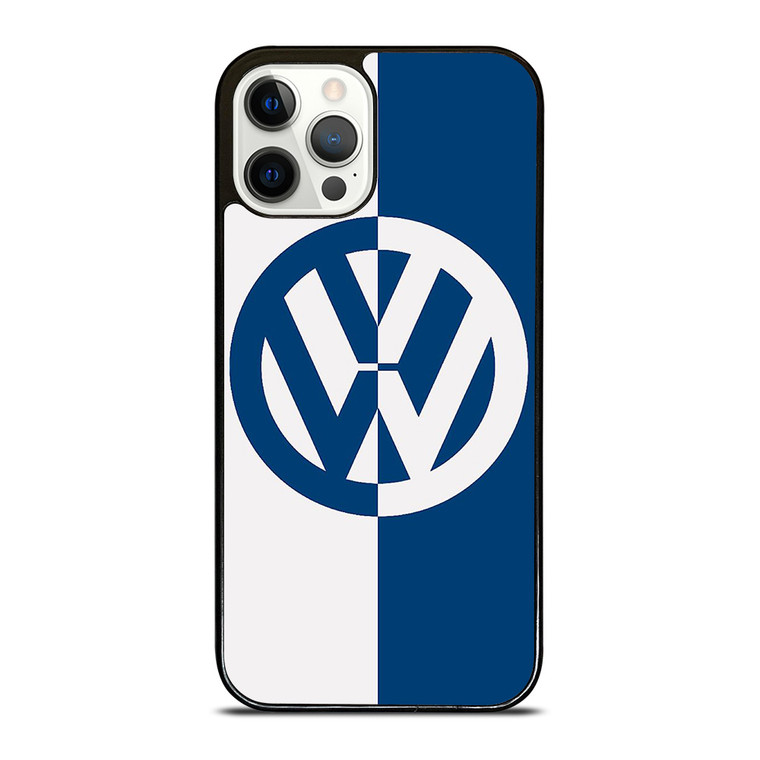 VW VOLKSWAGEN SLICED BLUE LOGO iPhone 12 Pro Case Cover