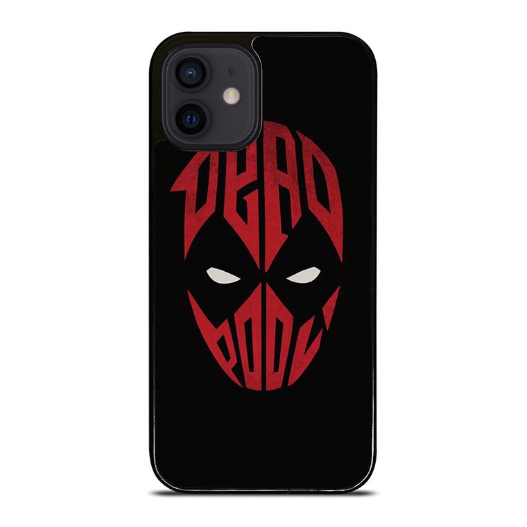 DEADPOOL MARVEL TYPOGRAPHY ART iPhone 12 Mini Case Cover