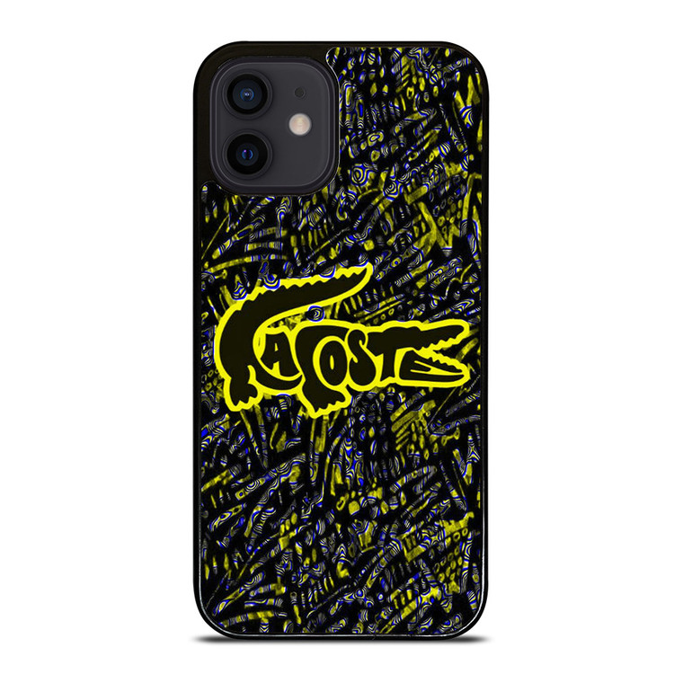 LACOSTE YELLOW PATTERN iPhone 12 Mini Case Cover