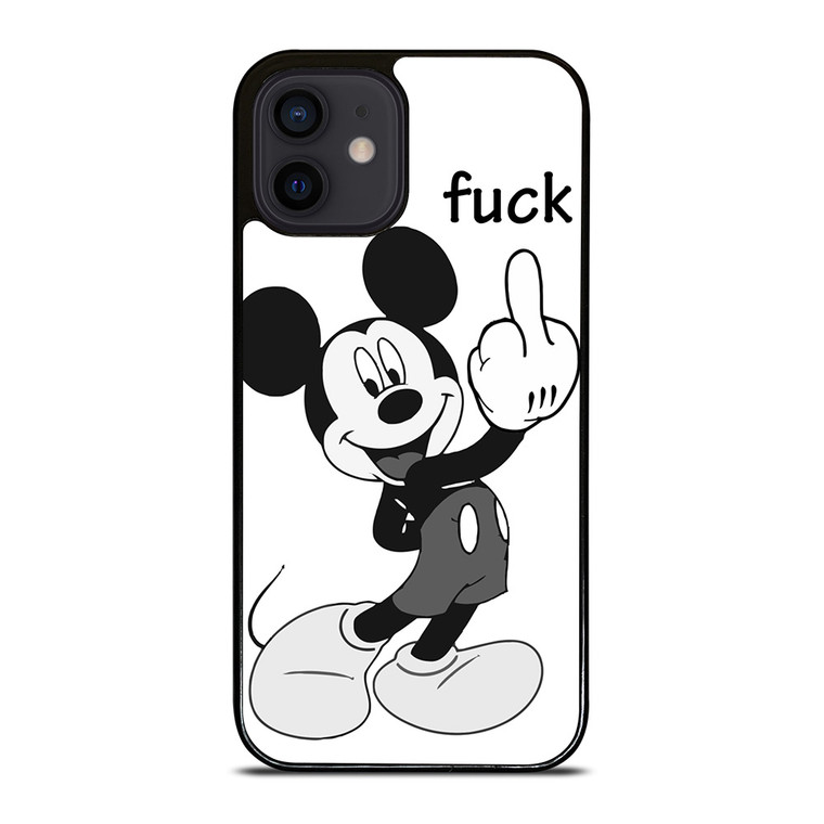 MICKEY MOUSE MIDDLE FINGER FUNNY iPhone 12 Mini Case Cover
