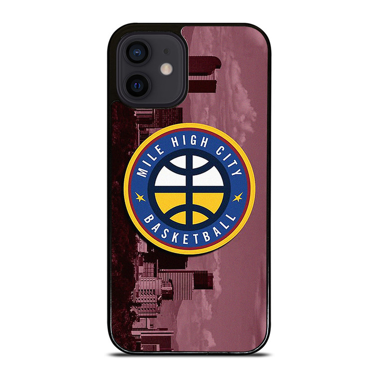 MILE HIGH CITY BASKETBALL BADGE iPhone 12 Mini Case Cover MILE HIGH CITY BASKETBALL BADGE iPhone 12 Mini Case Cover