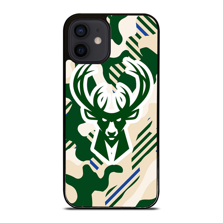 MILWAUKEE BUCKS SYMBOL PATTERN iPhone 12 Mini Case Cover