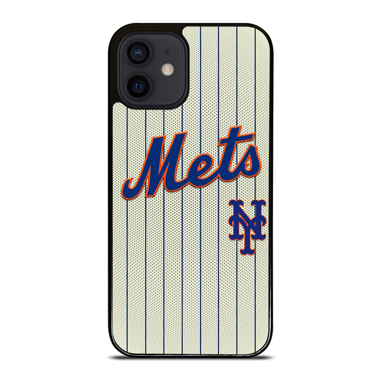 NEW YORK METS BASEBALL STRIPE SYMBOL iPhone 12 Mini Case Cover NEW YORK METS BASEBALL STRIPE SYMBOL iPhone 12 Mini Case Cover