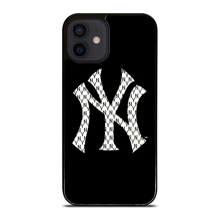 NEW YORK YANKEES NY LOGO PATTERN iPhone 12 Mini Case Cover NEW YORK YANKEES NY LOGO PATTERN iPhone 12 Mini Case Cover