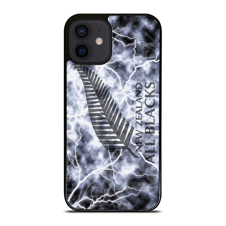 NEW ZEALAND ALL BLACK LIGHTNING LOGO iPhone 12 Mini Case Cover NEW ZEALAND ALL BLACK LIGHTNING LOGO iPhone 12 Mini Case Cover