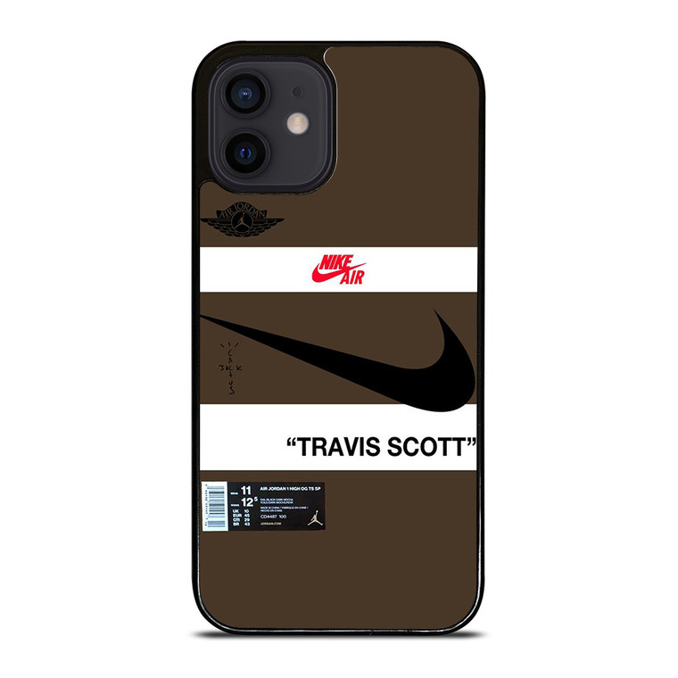 NIKE AIR JORDAN TRAVIS SCOTT BROWN iPhone 12 Mini Case Cover