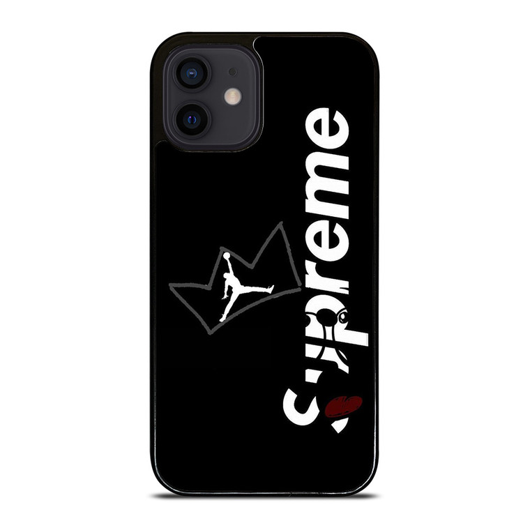 SUPREME AIR JORDAN CROWN iPhone 12 Mini Case Cover