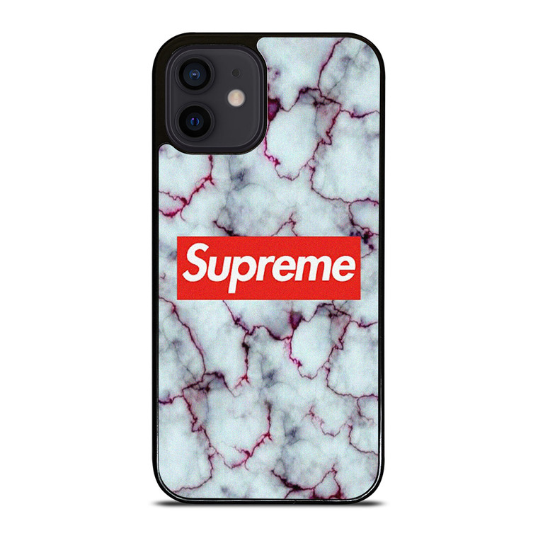 SUPREME MARBLE TEXTURE iPhone 12 Mini Case Cover
