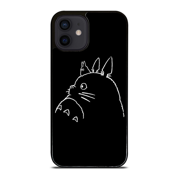 TOTORO ANIME BLACK iPhone 12 Mini Case Cover
