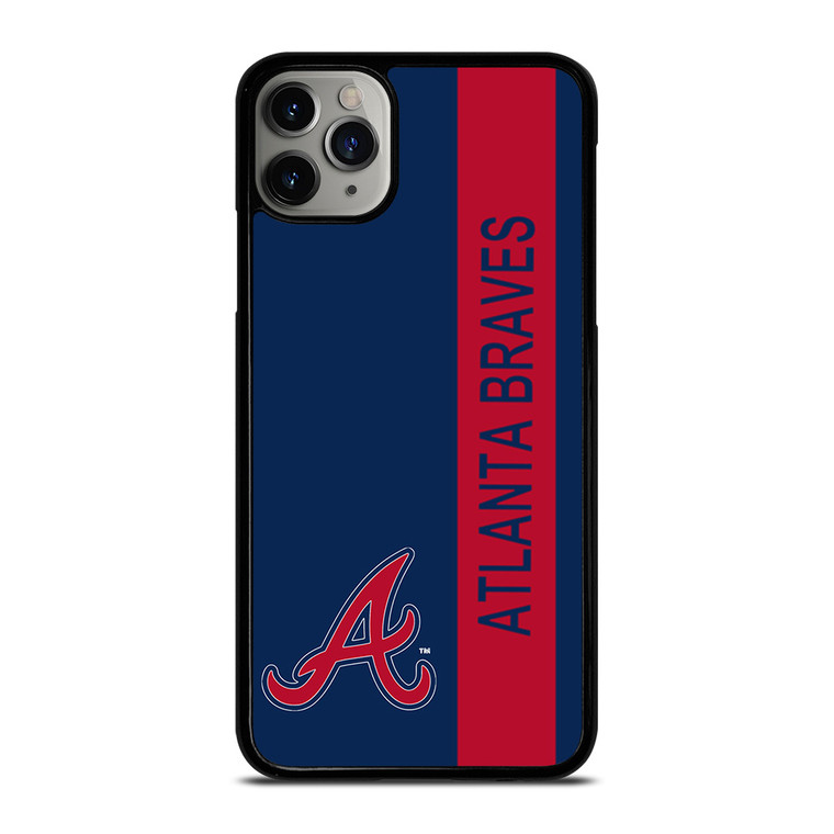 ATLANTA BRAVES BASEBALL STRIPE SYMBOL iPhone 11 Pro Max Case Cover