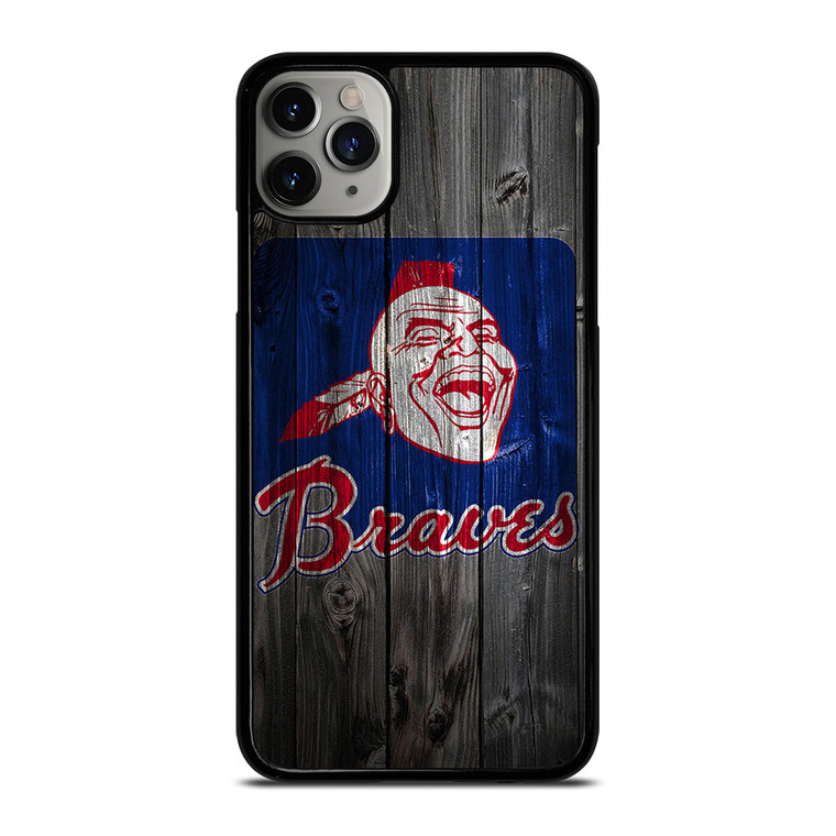 ATLANTA BRAVES BASEBALL WOODEN SYMBOL iPhone 11 Pro Max Case Cover
