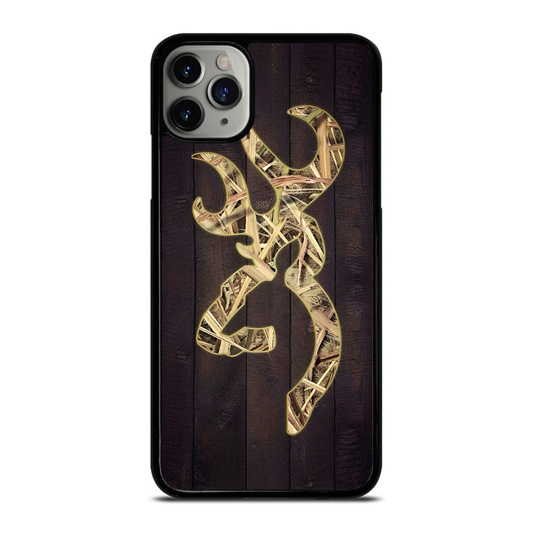 BROWNING WOOD LOGO CAMO LEAF iPhone 11 Pro Max Case Cover