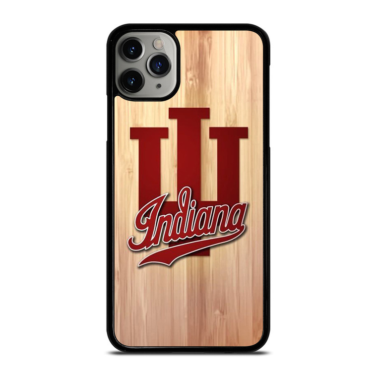 INDIANA HOOSIERS WOOD LOGO iPhone 11 Pro Max Case Cover