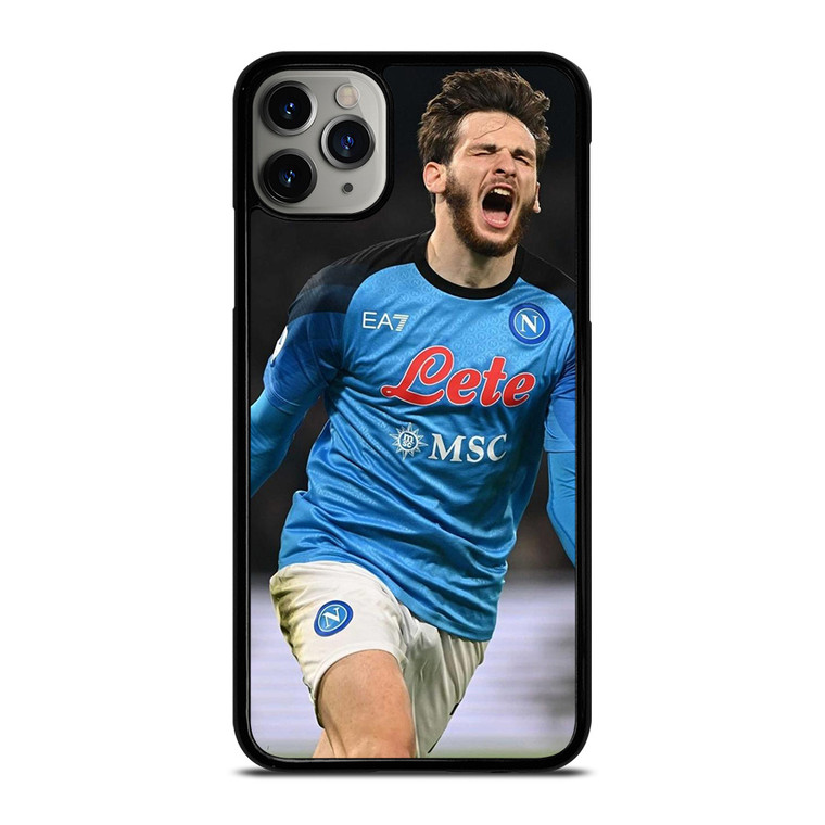 KHVICHA KVARATSKHELIA NAPOLI FOOTBALL iPhone 11 Pro Max Case Cover