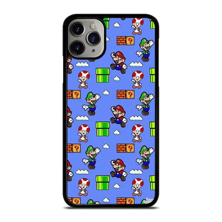 MARIO BROS LUIGI TOAD CUTE PATTERN iPhone 11 Pro Max Case Cover