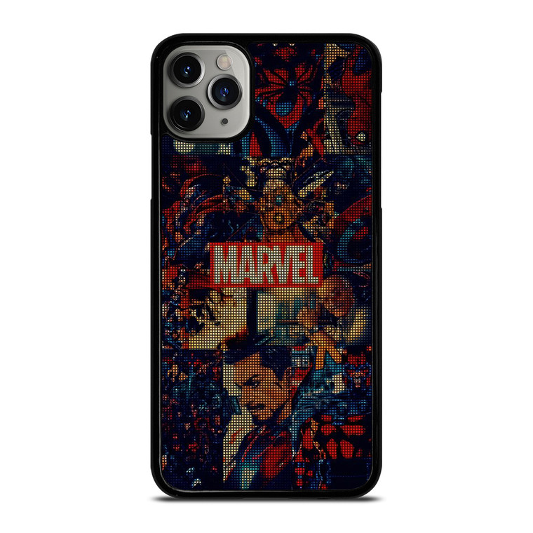 MARVEL COMICS HALFTONE COLLAGE iPhone 11 Pro Max Case Cover