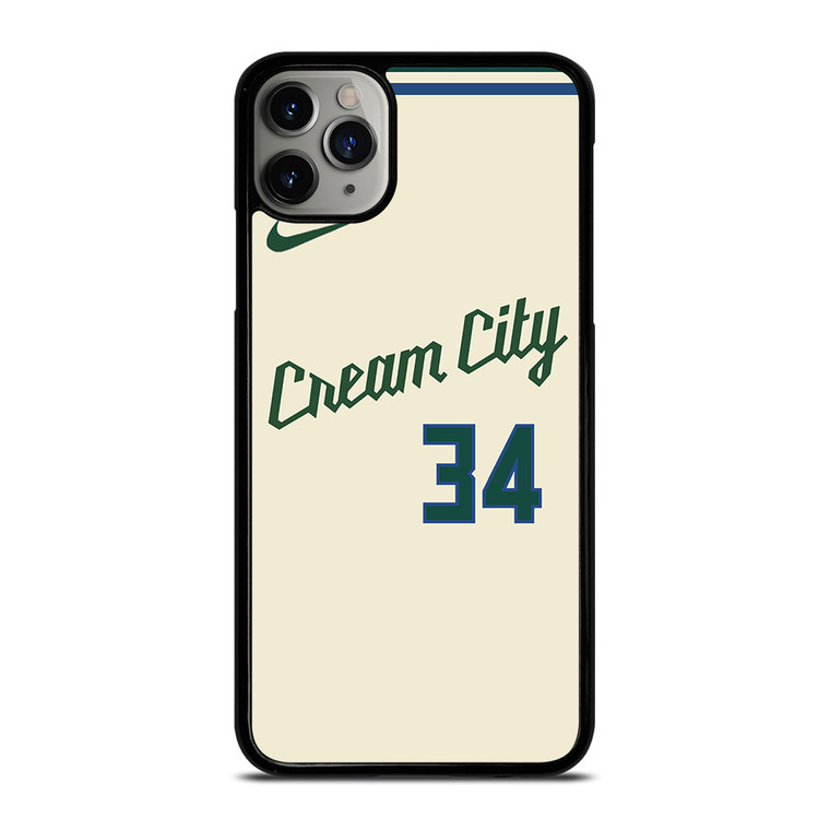 MILAUKEE BUCKS CREAM CITY NBA KIT iPhone 11 Pro Max Case Cover