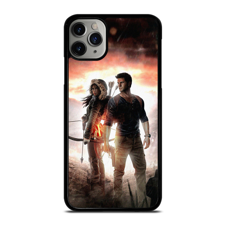 NATHAN DRAKE AND LARA CROFT UNCHARTED GAMES iPhone 11 Pro Max Case Cover