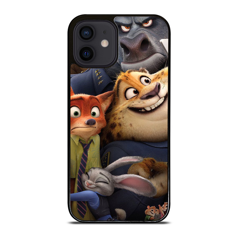 DISNEY ZOOTOPIA CARTOON ALL CHARACTERS  iPhone 12 Mini Case Cover