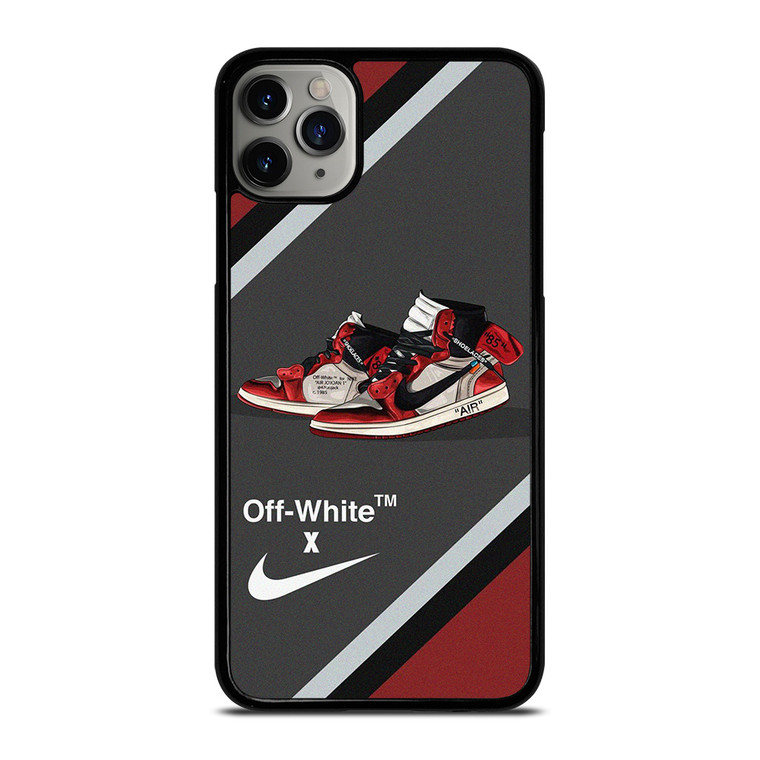 NIKE SWOOSH AIR JORDAN HIGH OFF WHITE iPhone 11 Pro Max Case Cover