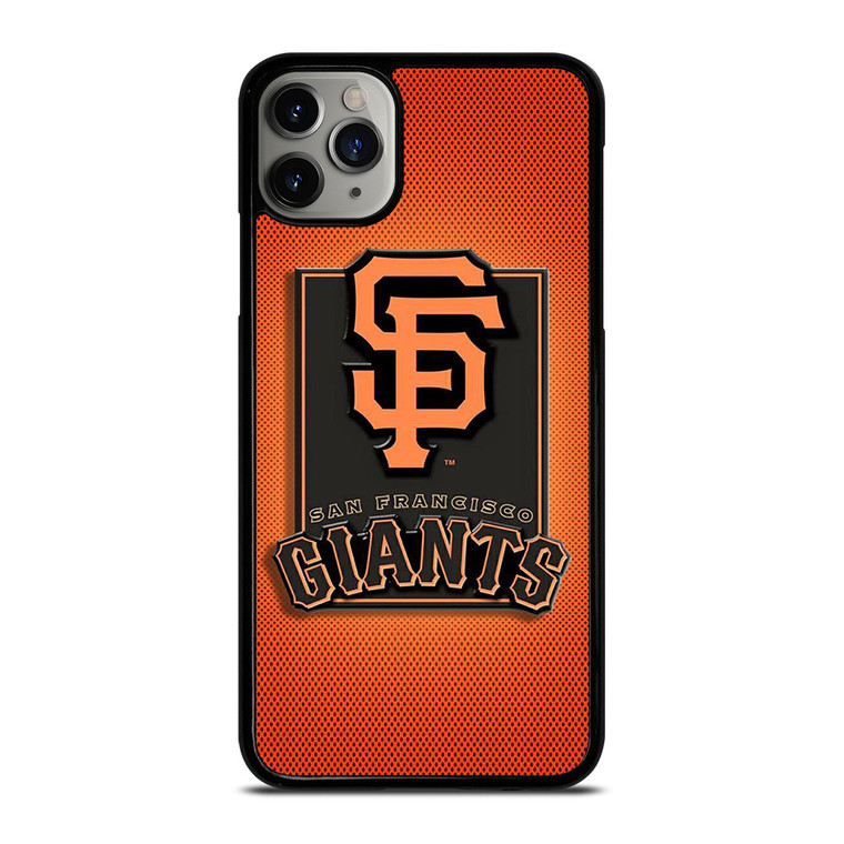 SAN FRANCISCO BASEBALL EMBLEM CARBON iPhone 11 Pro Max Case Cover