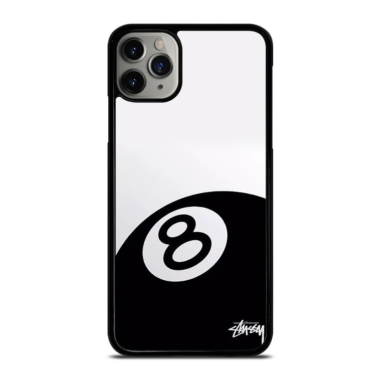 STUSSY 8 BALL BLACK iPhone 11 Pro Max Case Cover