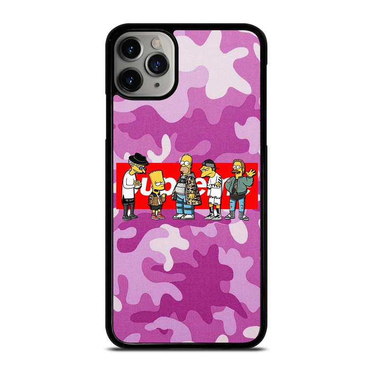 SUPREME THE SIMPSONS CAMO PURPLE iPhone 11 Pro Max Case Cover SUPREME THE SIMPSONS CAMO PURPLE iPhone 11 Pro Max Case Cover