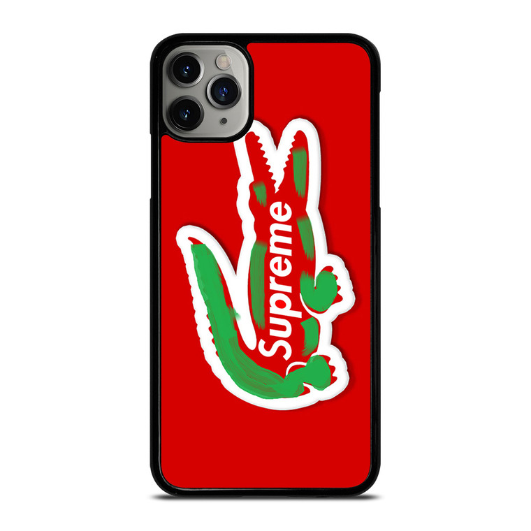 SUPREME X LACOSTE SYMBOL iPhone 11 Pro Max Case Cover