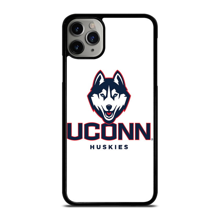 UCONN HUSKIES WHITE LOGO iPhone 11 Pro Max Case Cover