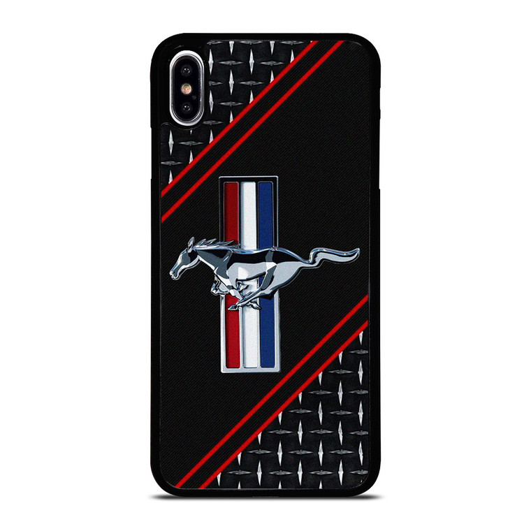 FORD MUSTANG METAL EMBLEM LOGO iPhone XS Max Case Cover
