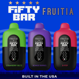 FIFTY BAR X FRUITIA - 20K PUFFS - 5% NIC - 5CT DISPLAY