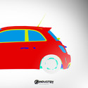 Abarth 500 2008-2016 - Side Car template | Mask