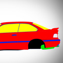 BMW M3 E36 1992-1999 - Full Car template | Mask