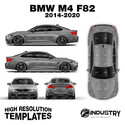 BMW M4 F82 2014-2020 - Full Car template